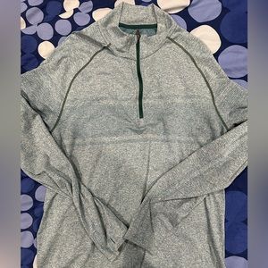 Rhone Mens Celliant Long Sleeve 1/4 Zip Green Size Large Excellent Condition